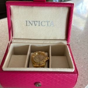 Invicta gold watch
